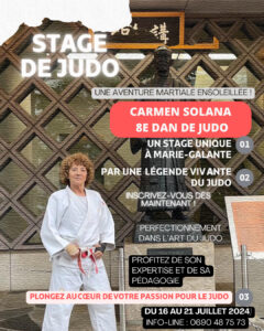 Découvrez le Judo sous le Soleil de Marie-Galante ! Stage de Judo avec Carmen Solana